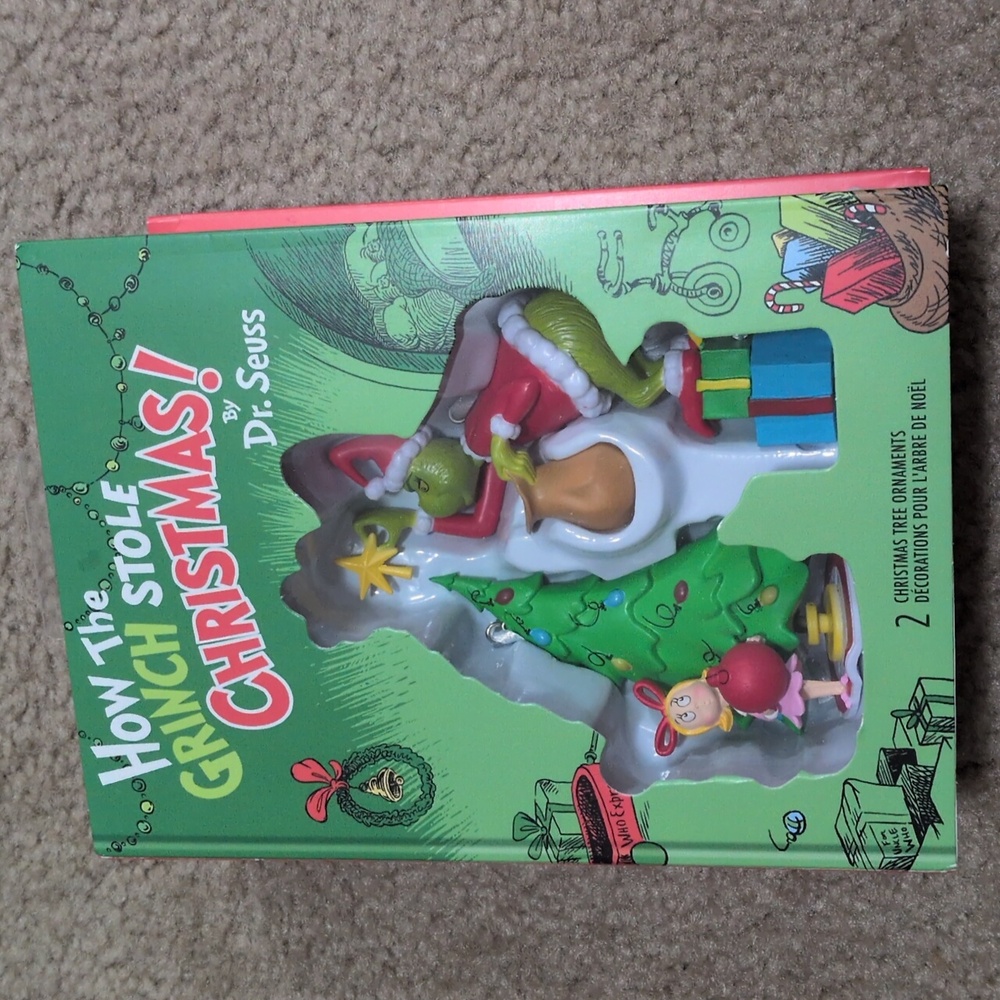 Grinch And Cindy Lou 2 Set Ornaments